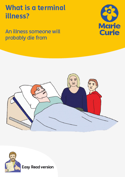 Publication image for easy read - what is a terminal illness?